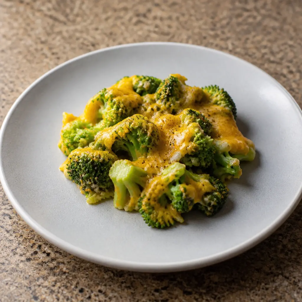 Broccoli with Cheddar Cheese