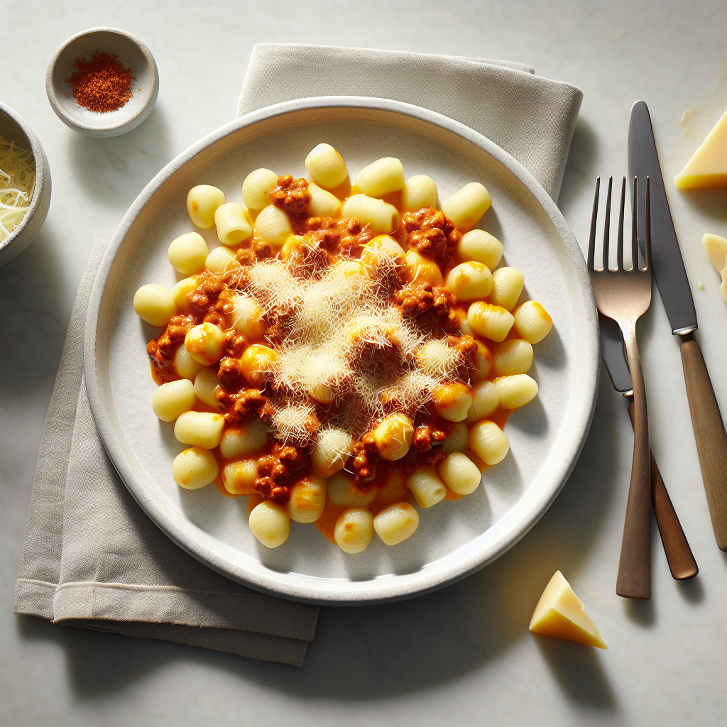 Cheesy Gnocchi Bolognese