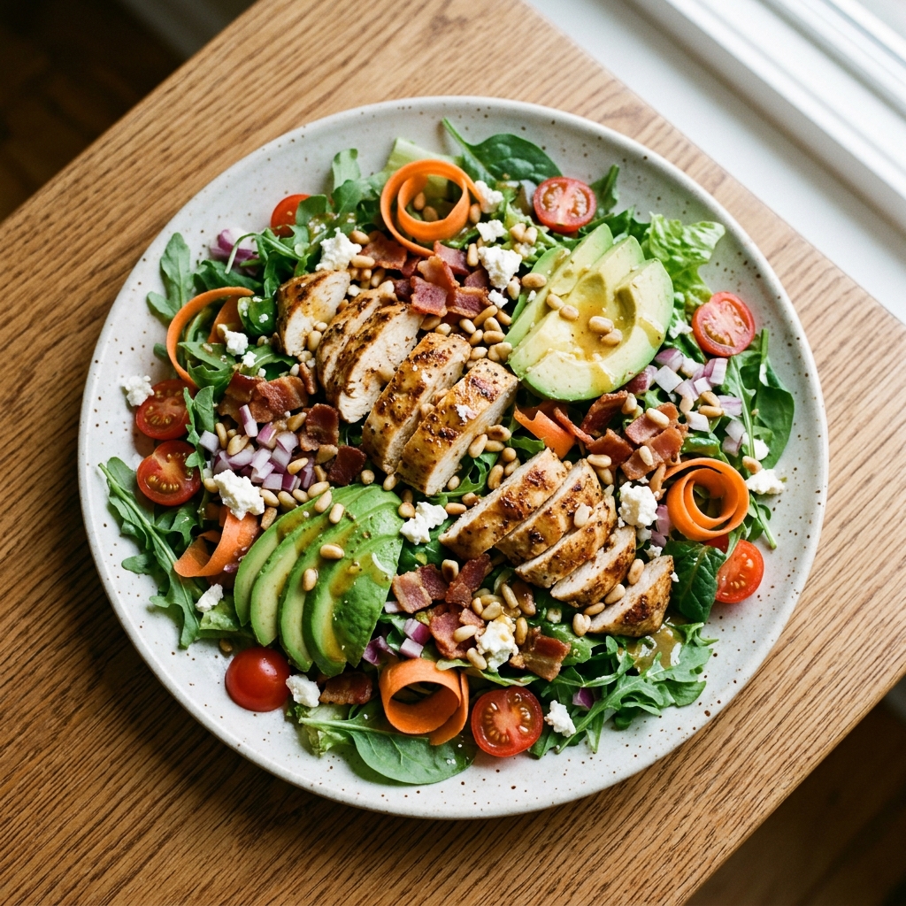 Chicken, Bacon & Avocado Power Salad