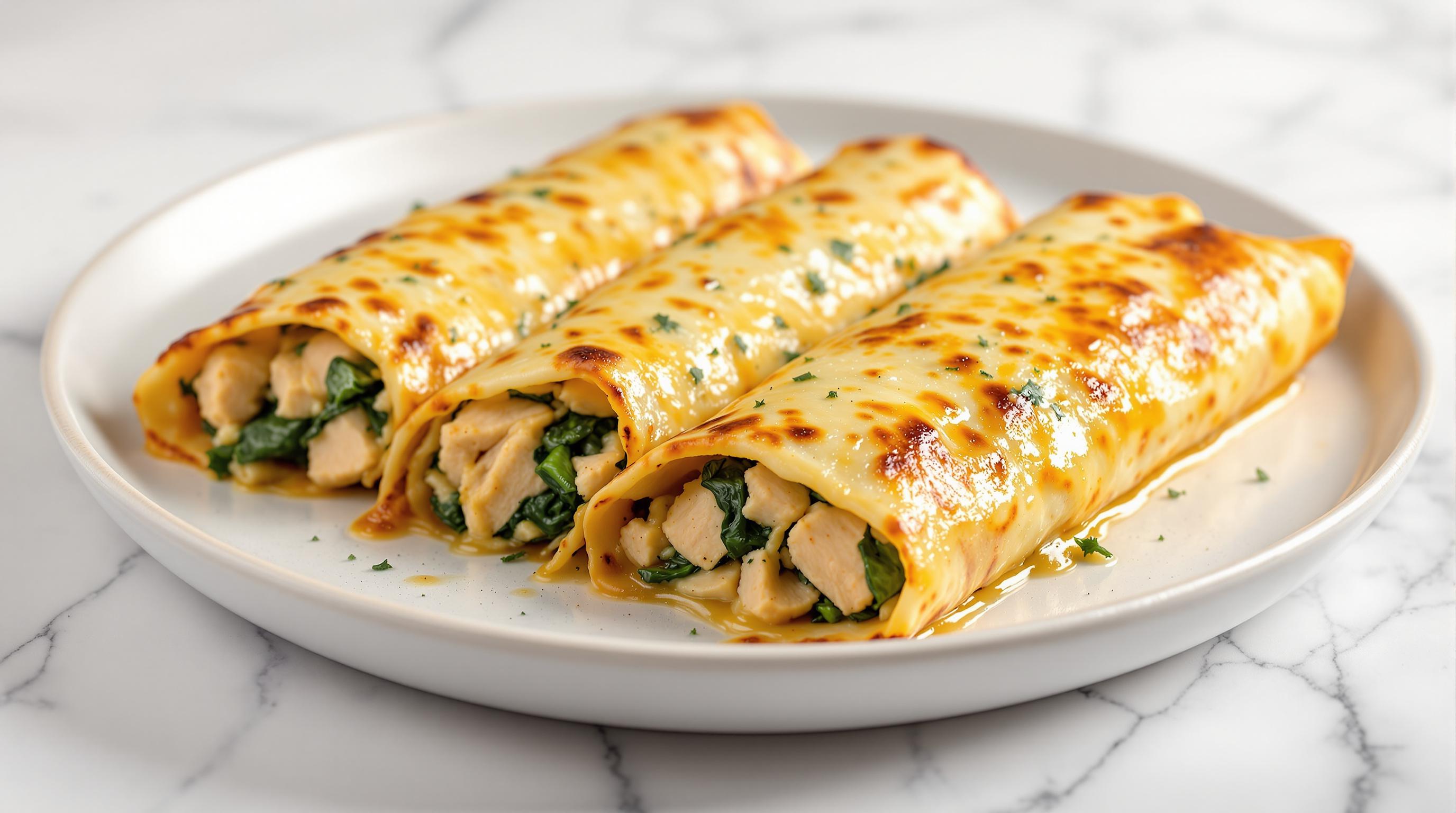 Chicken and Spinach Enchiladas