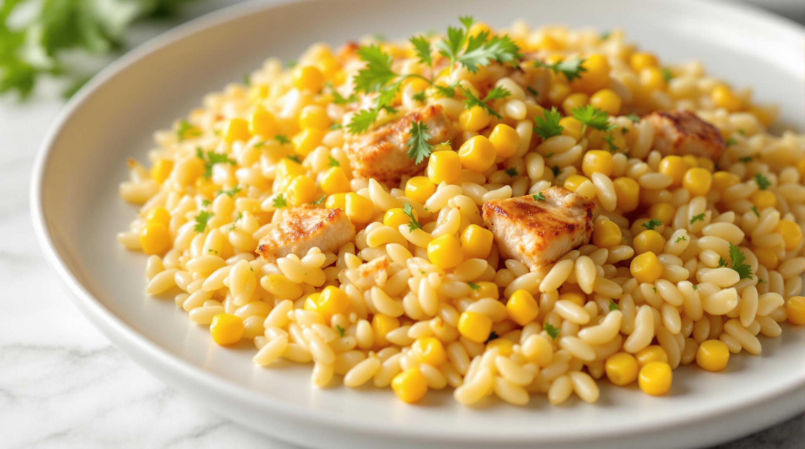 Chicken and Sweetcorn Orzo