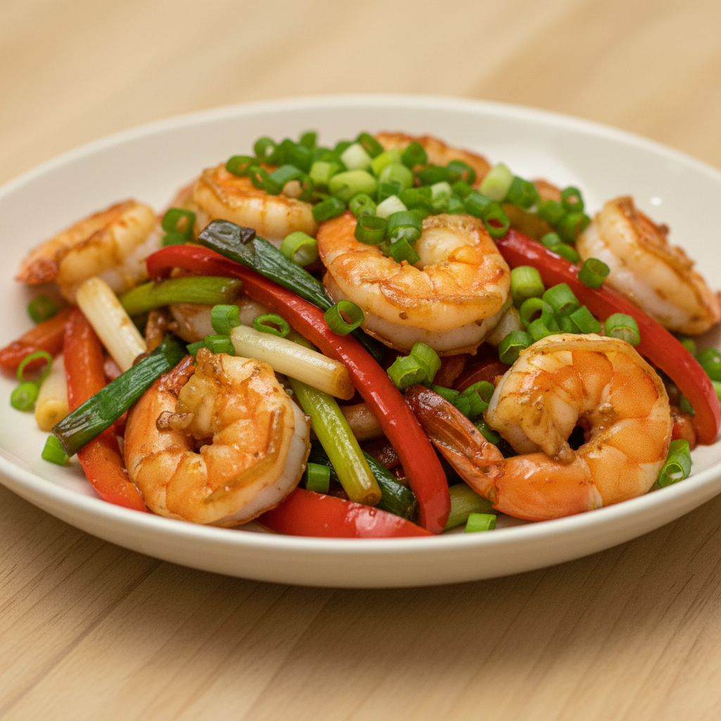 Chilli Garlic Prawn Stir-fry