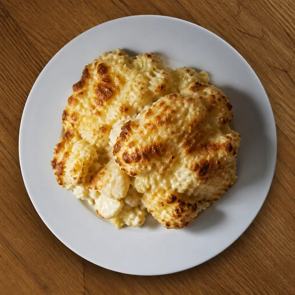 Cottage Cheese Cauliflower Bake