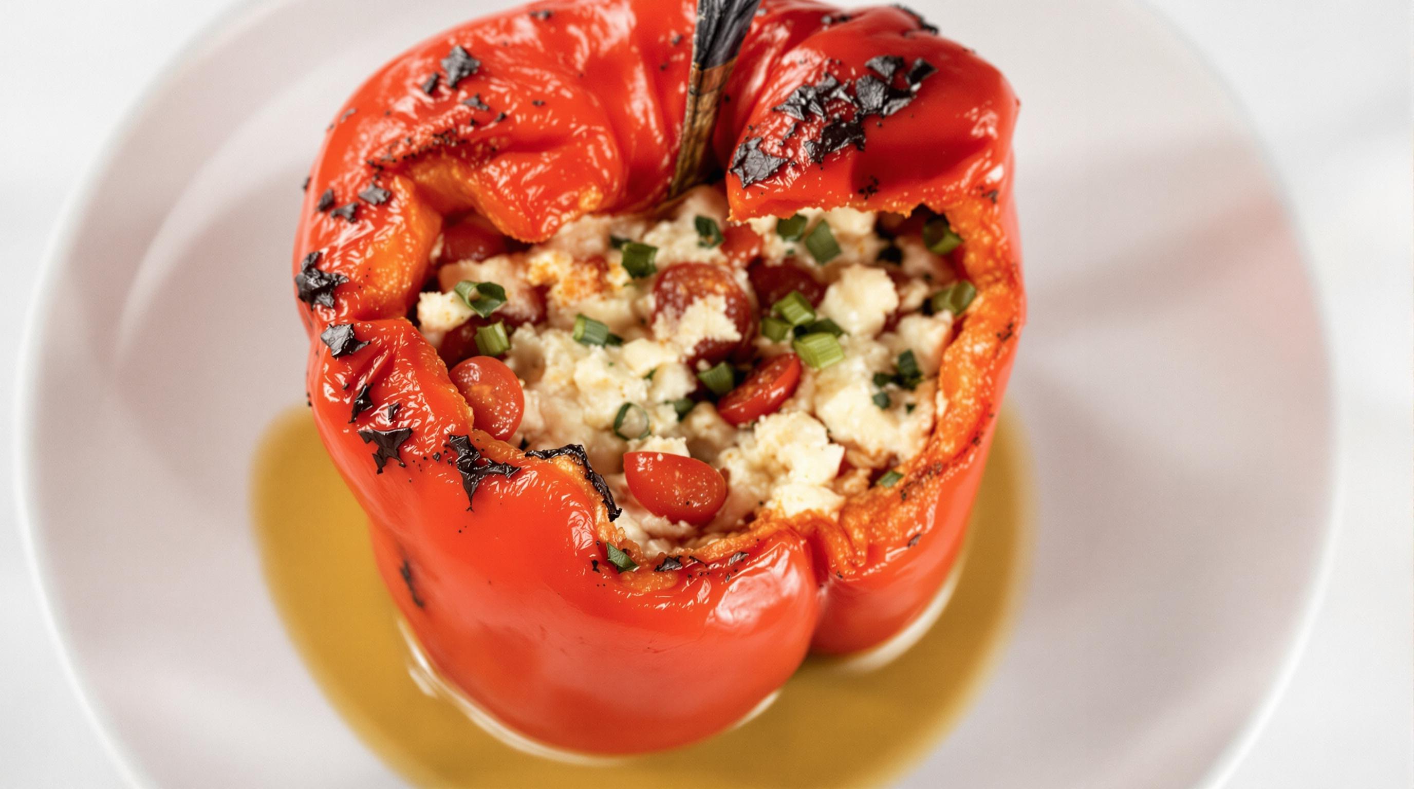 Cottage Cheese Stuffed Peppers