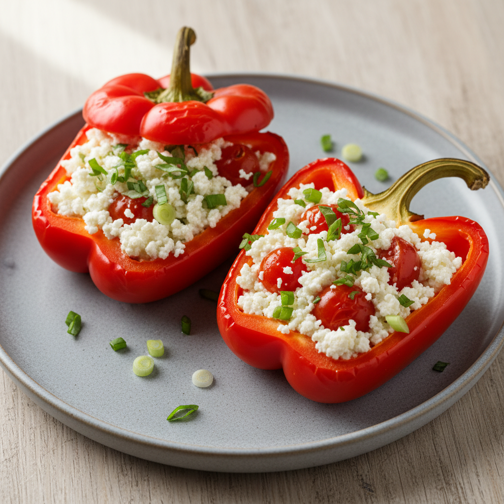 Cottage Cheese Stuffed Peppers