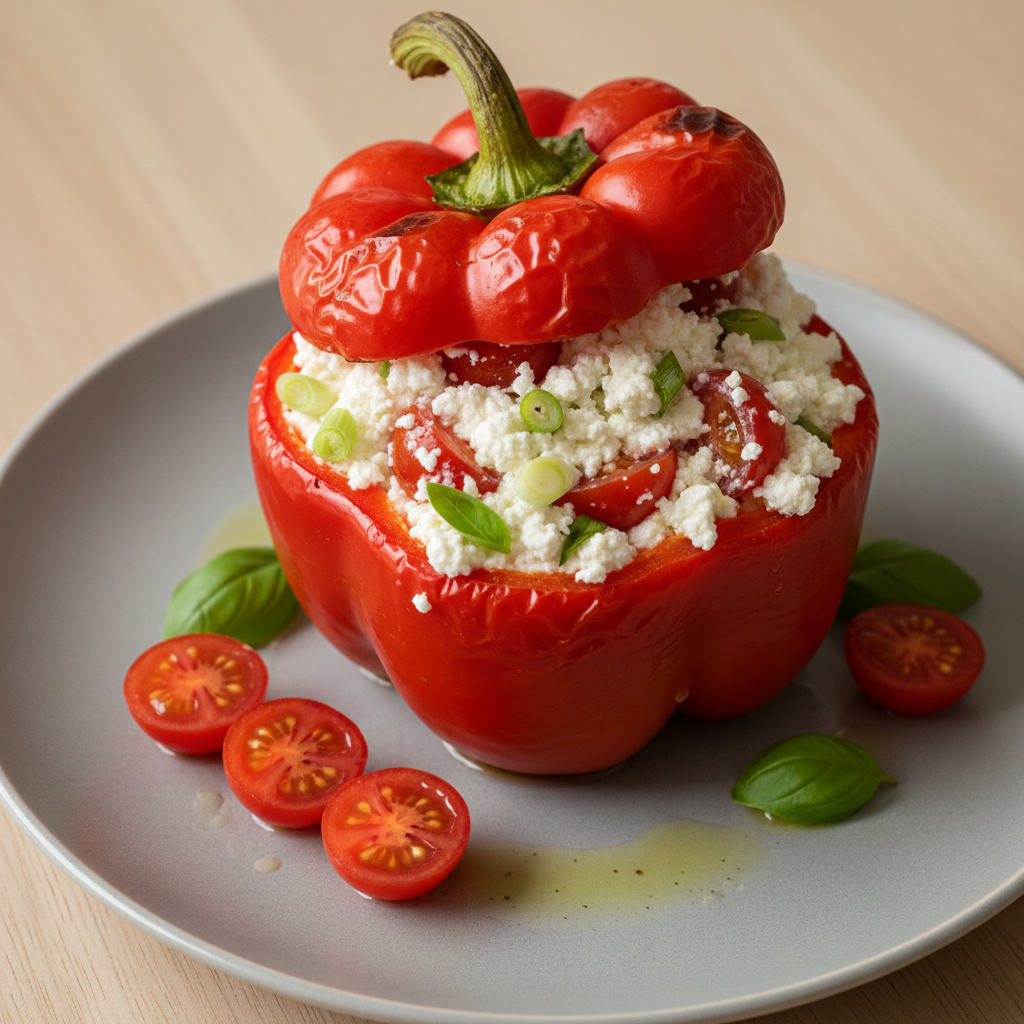 Cottage Cheese Stuffed Peppers
