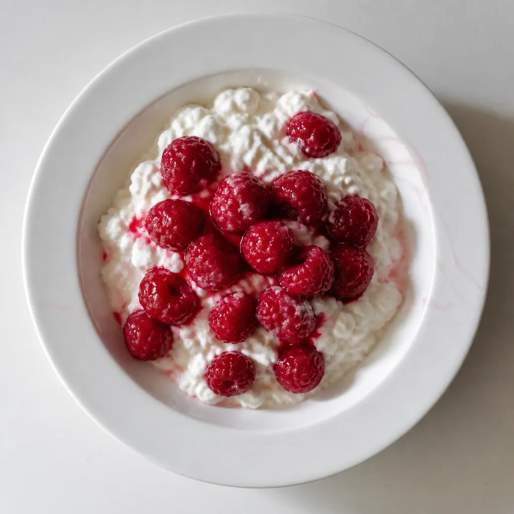Cottage Cheese & Raspberries