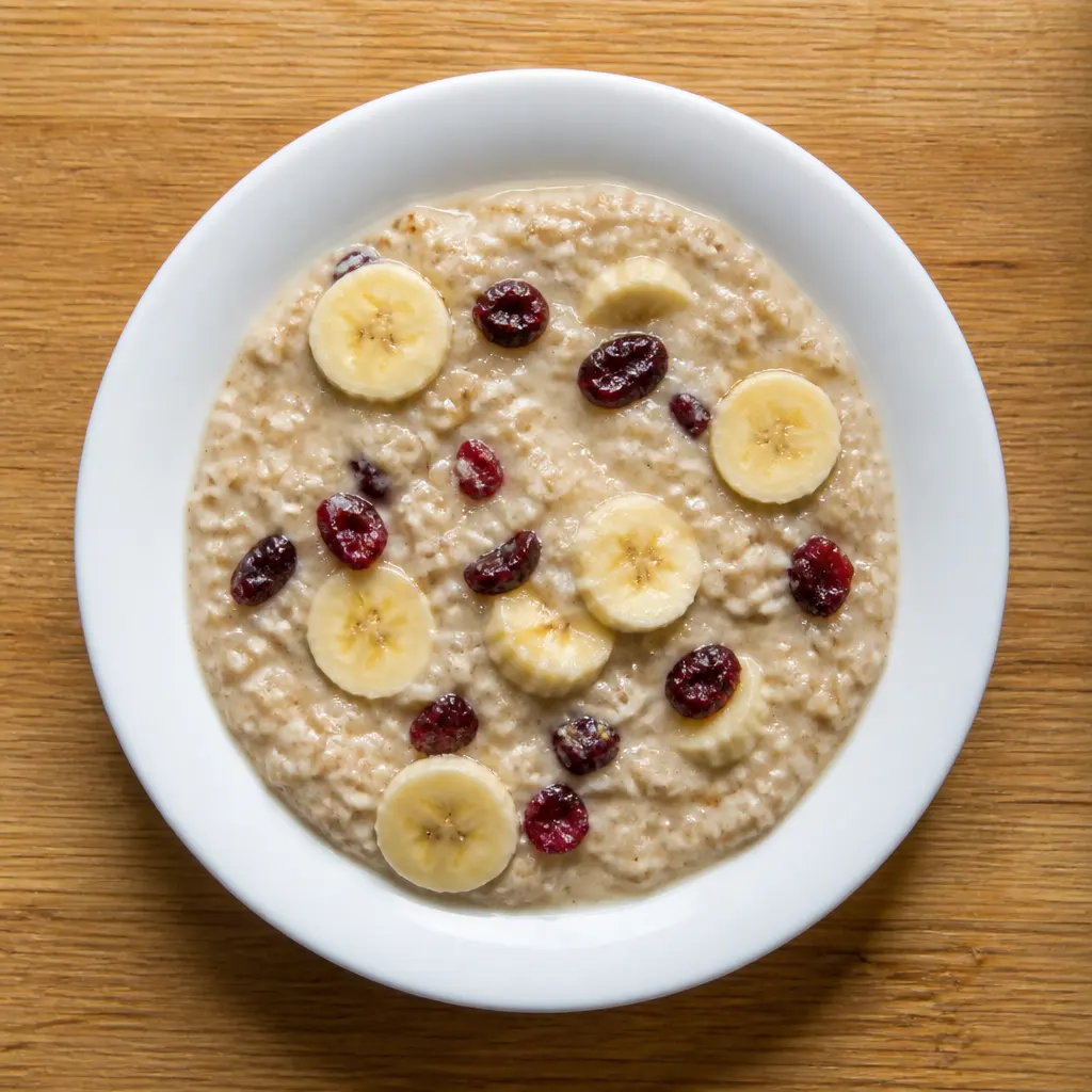 Cranberry-Banana Oatmeal
