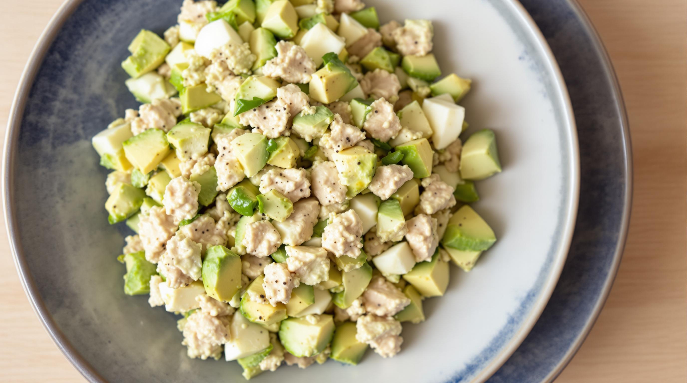 Creamy Avocado Tuna Egg Salad