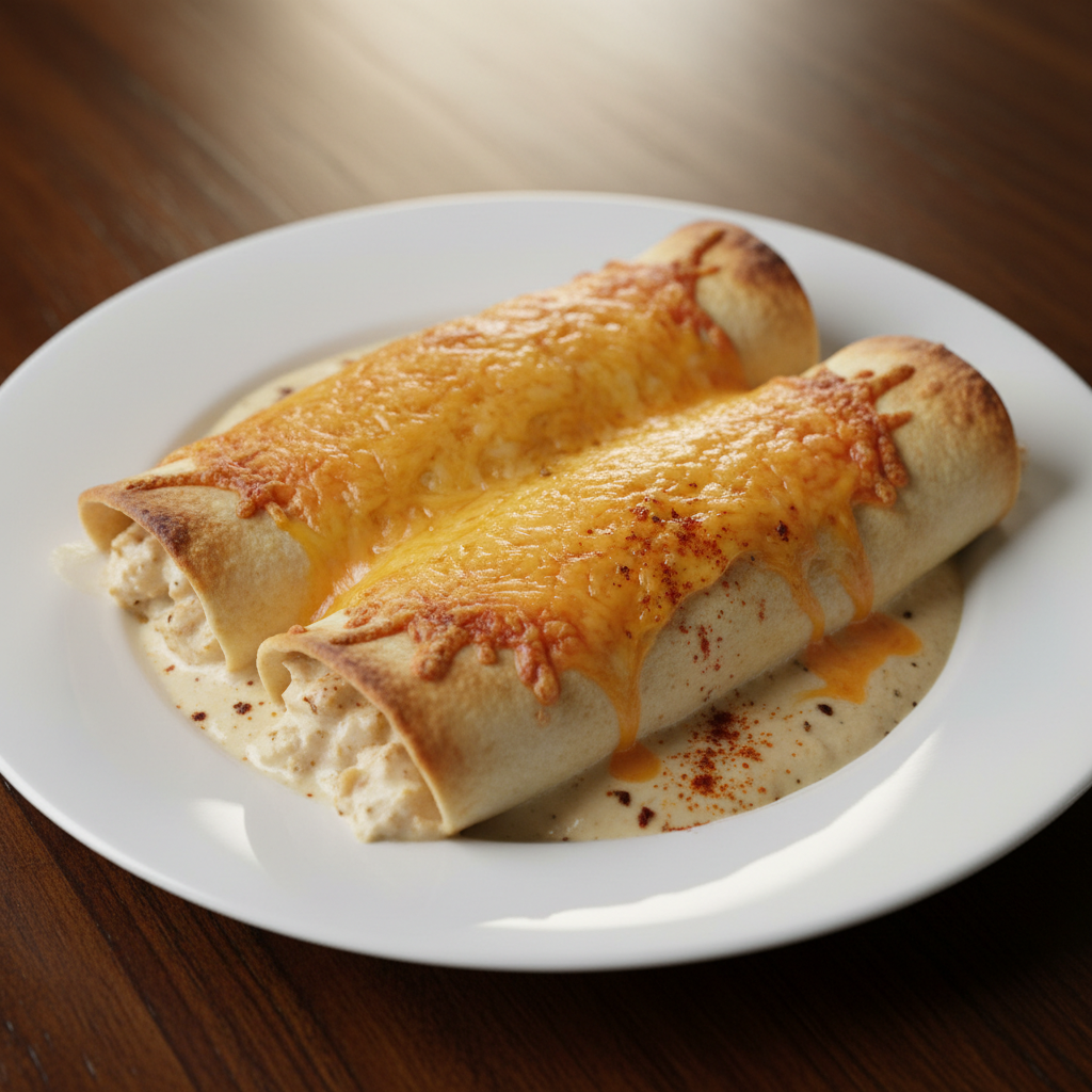 Creamy Chicken Enchiladas