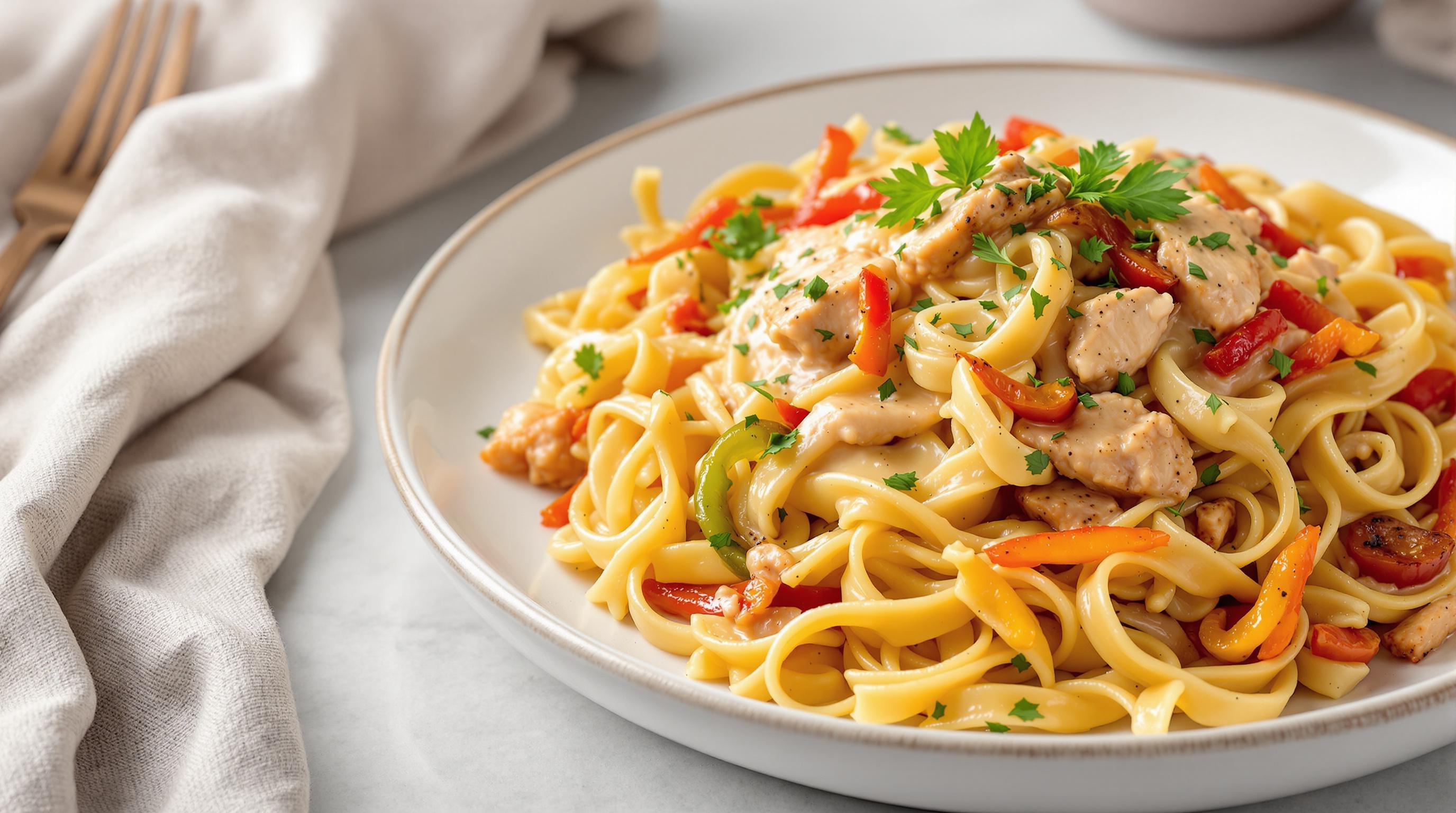 Creamy Chicken Fajita Pasta