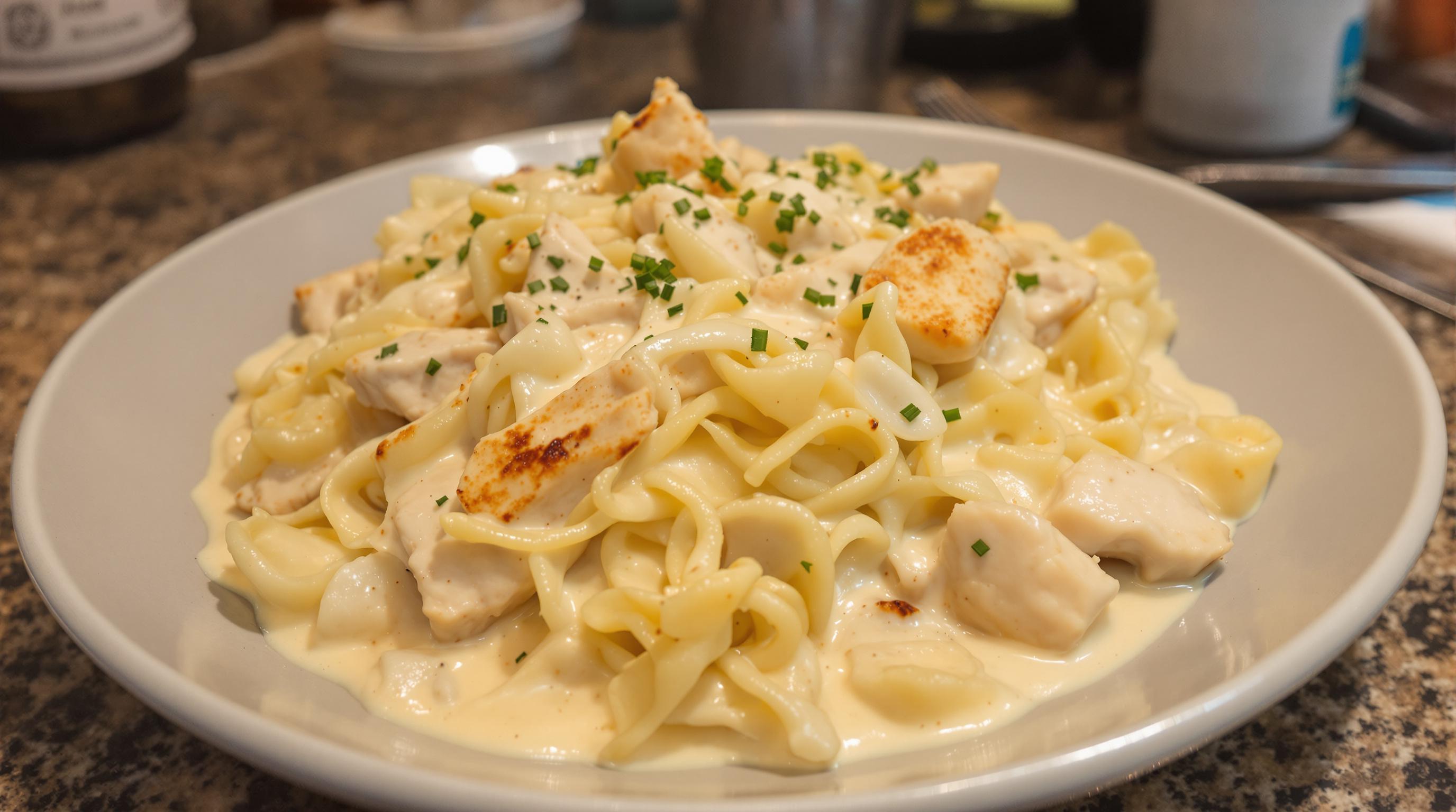 Creamy Chicken & Cabbage Alfredo