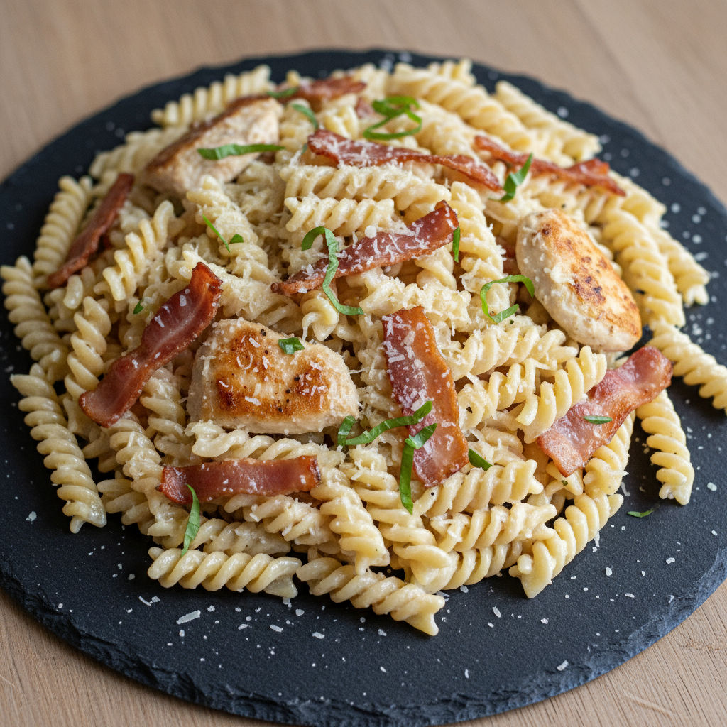 Creamy Chicken and Bacon Pasta