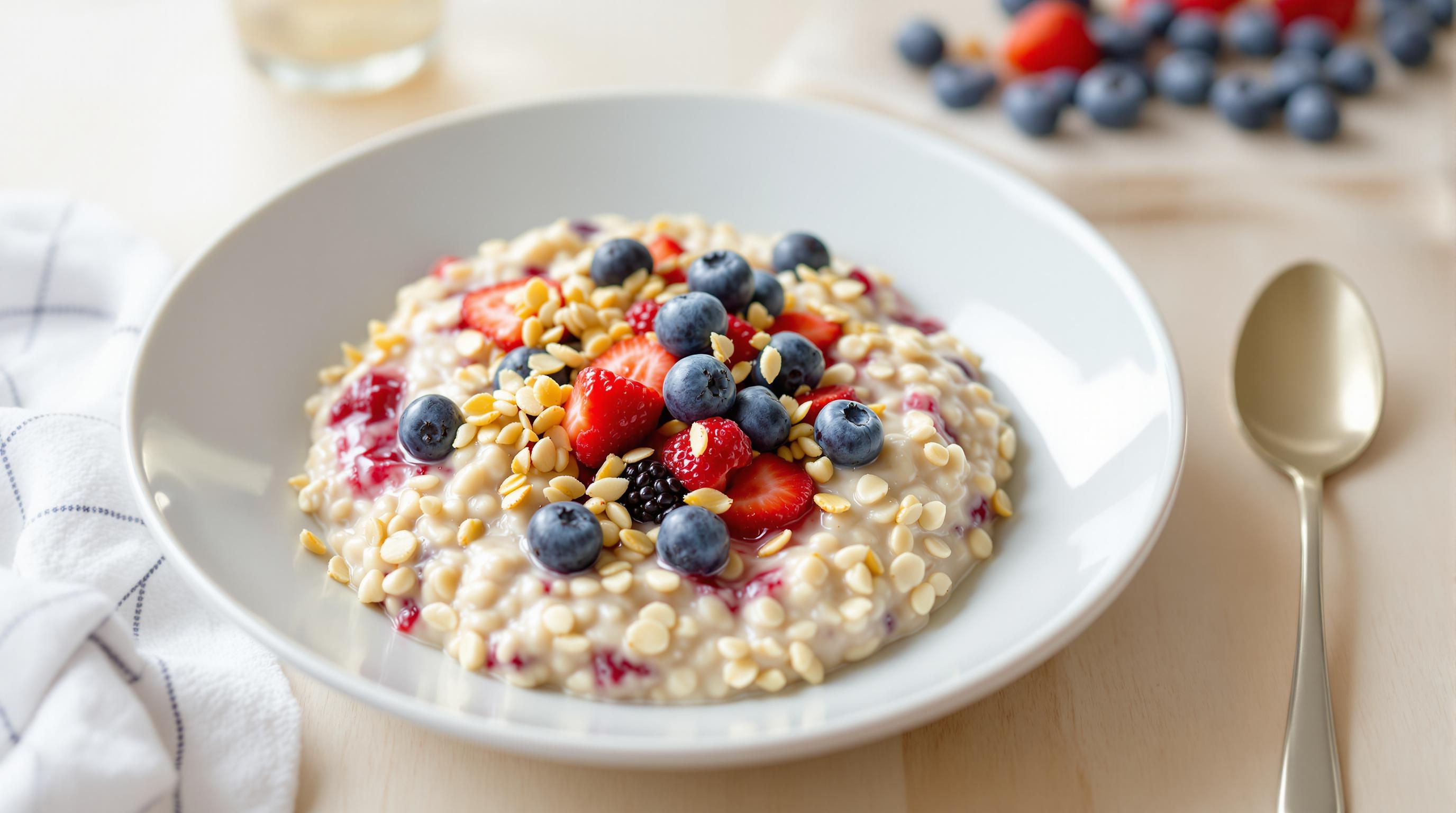 Creamy Coconut & Berry Overnight Oats