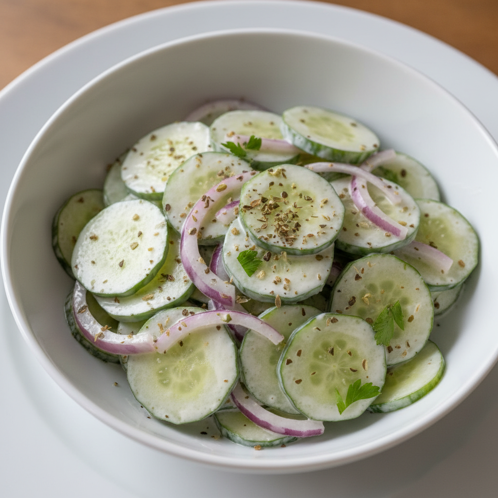 Creamy Italian Cucumber Salad