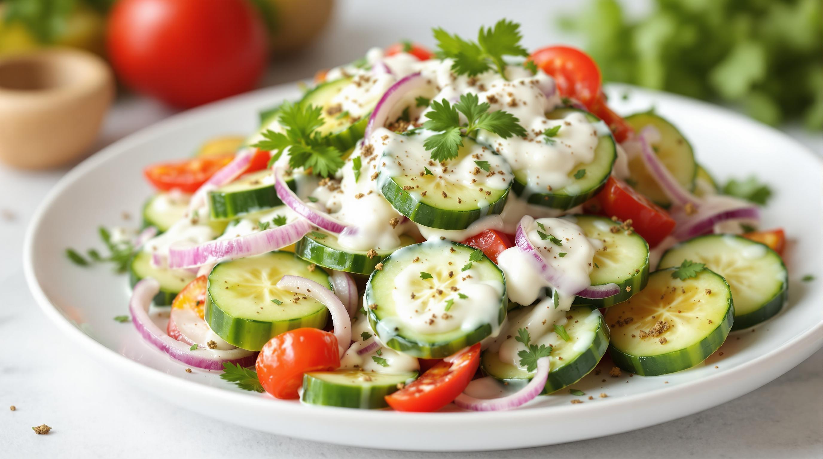 Creamy Italian Cucumber Salad