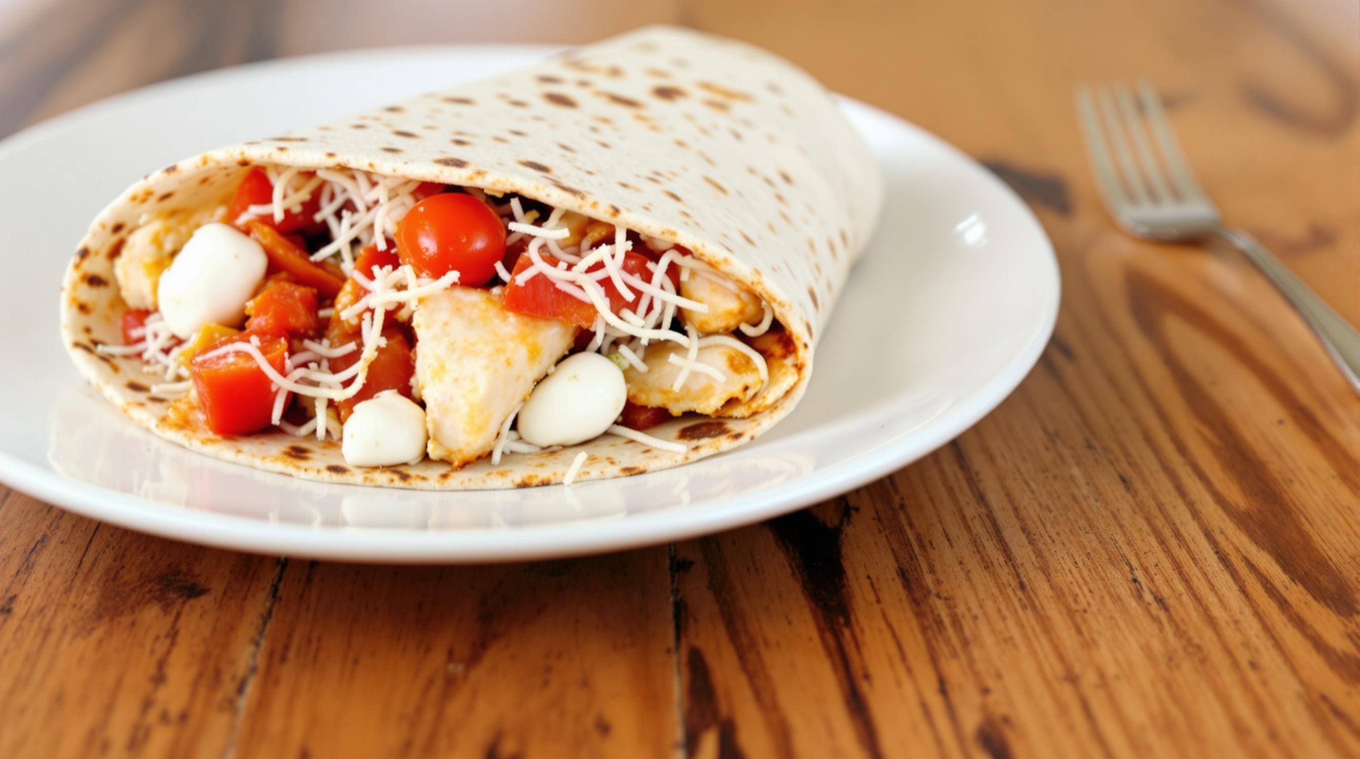 Easy 15-Minute High Protein Pizza Wrap Recipe