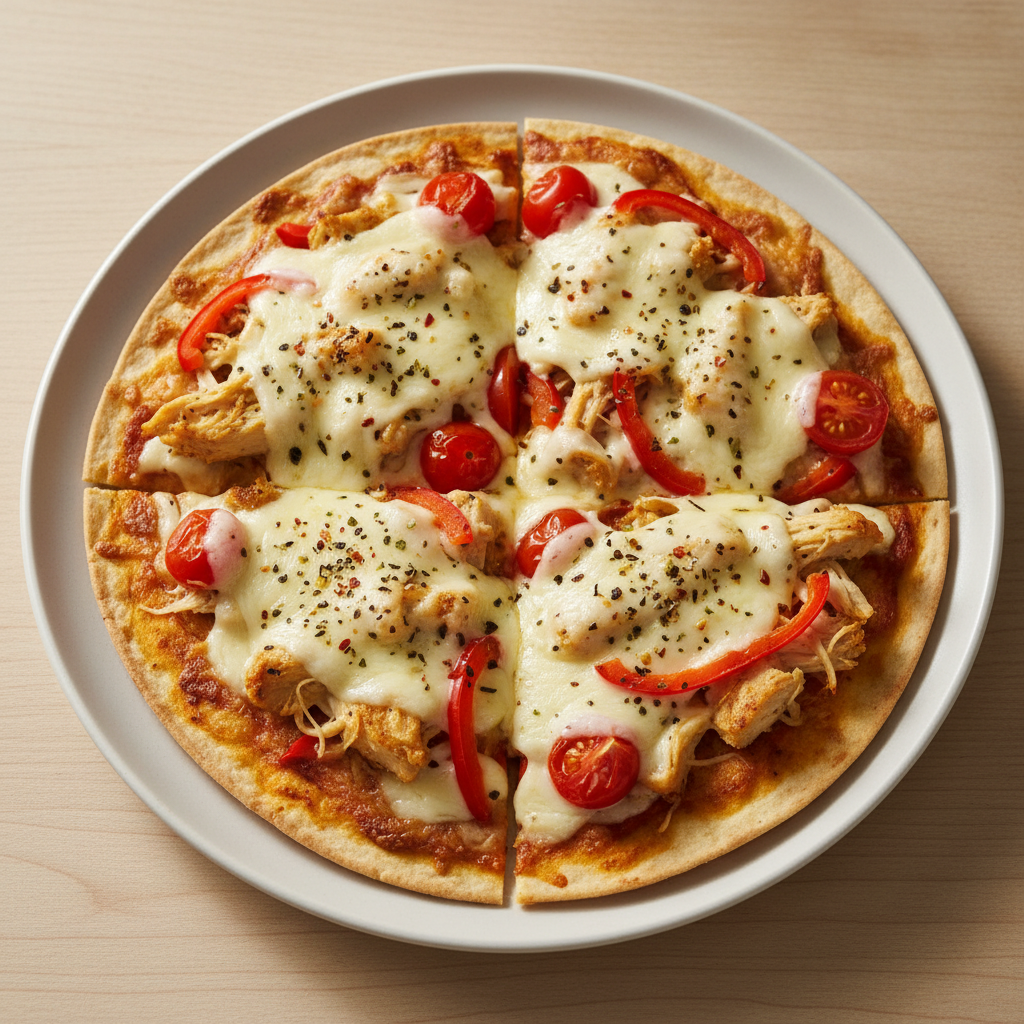 Easy 15-Minute High Protein Pizza Wrap Recipe