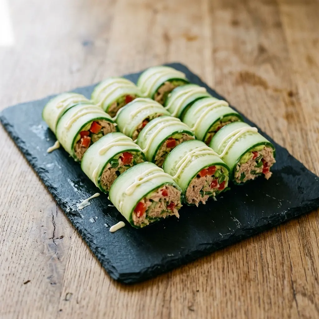 Easy Cucumber Tuna Rolls