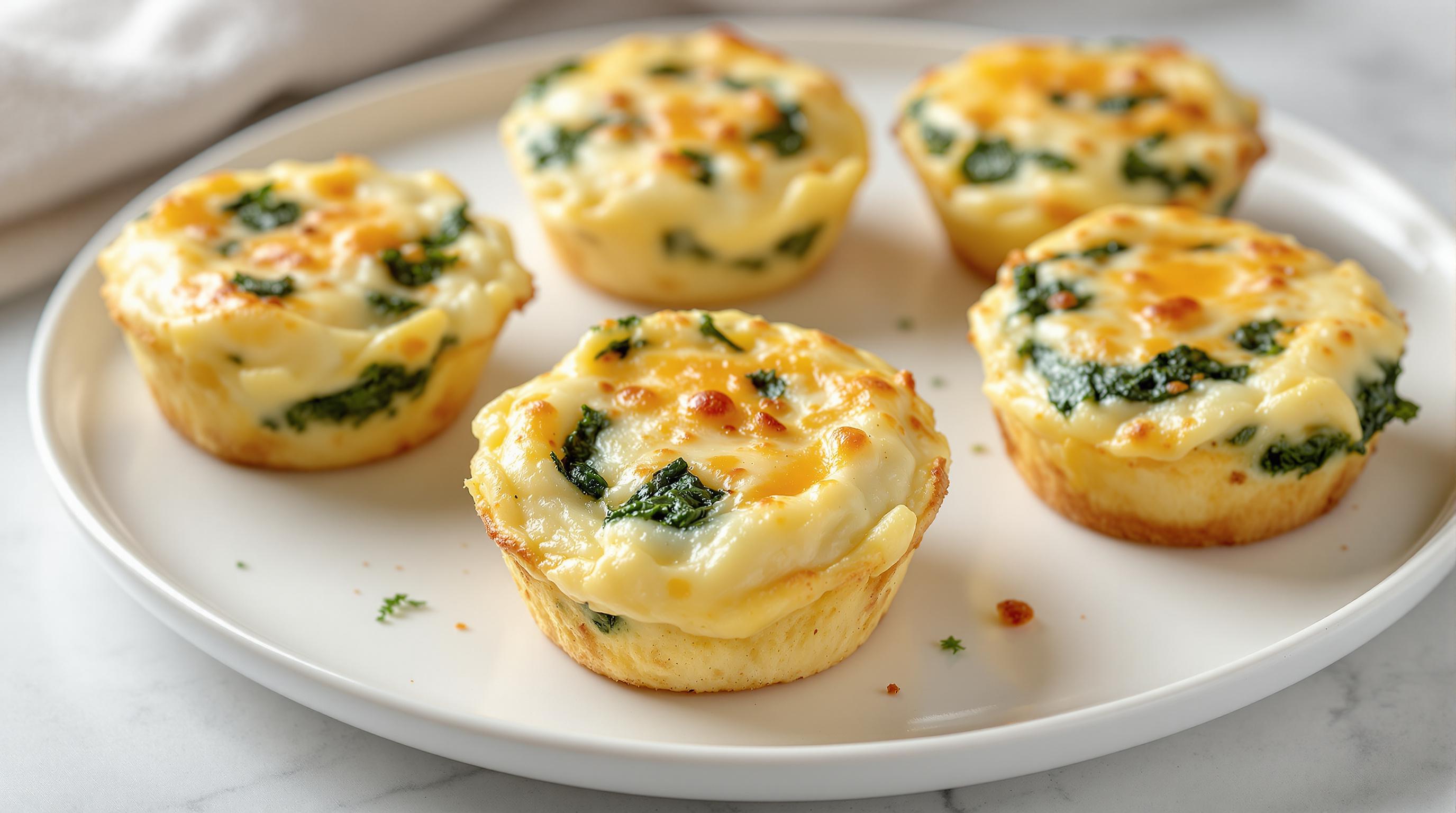 Egg Muffins with Spinach and Cheese