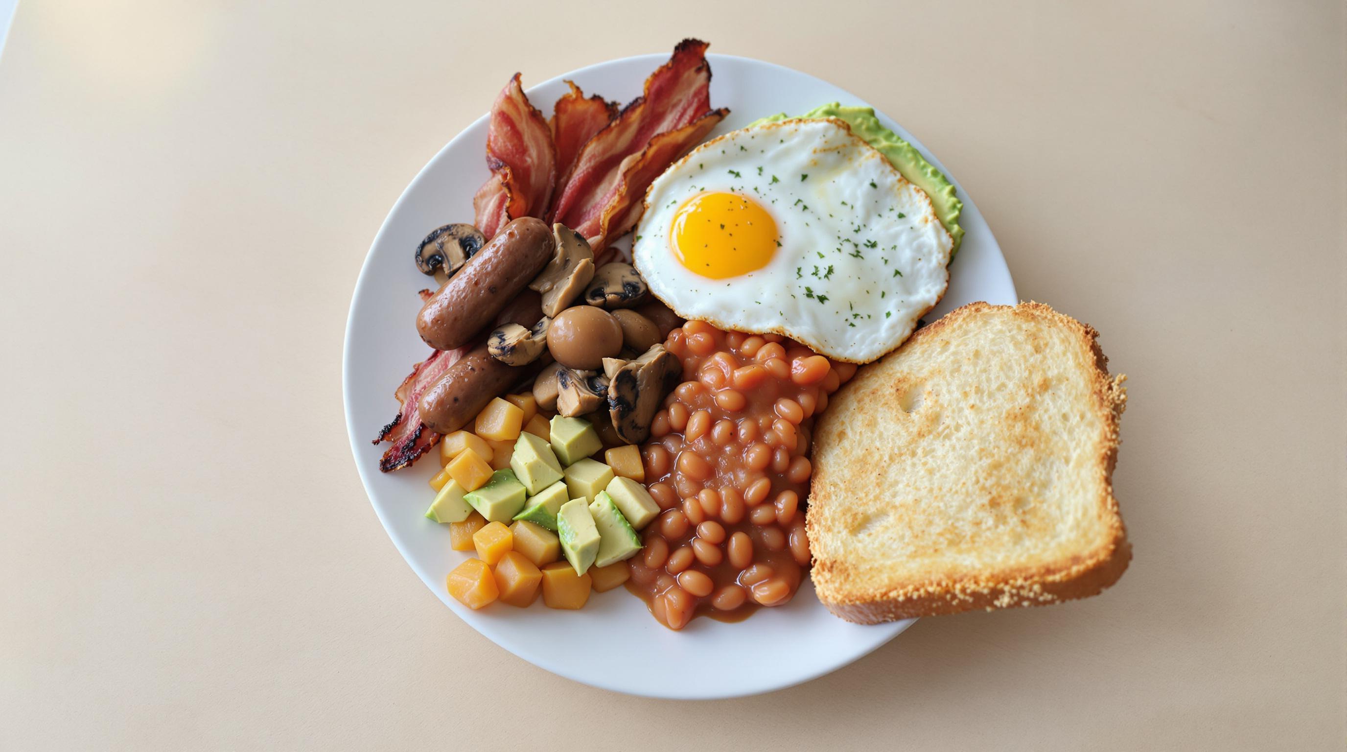 Full English Breakfast with Avocado