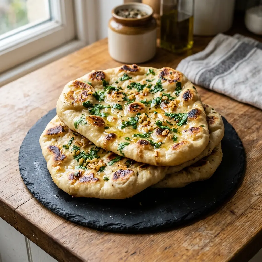 Garlic and Coriander Naan
