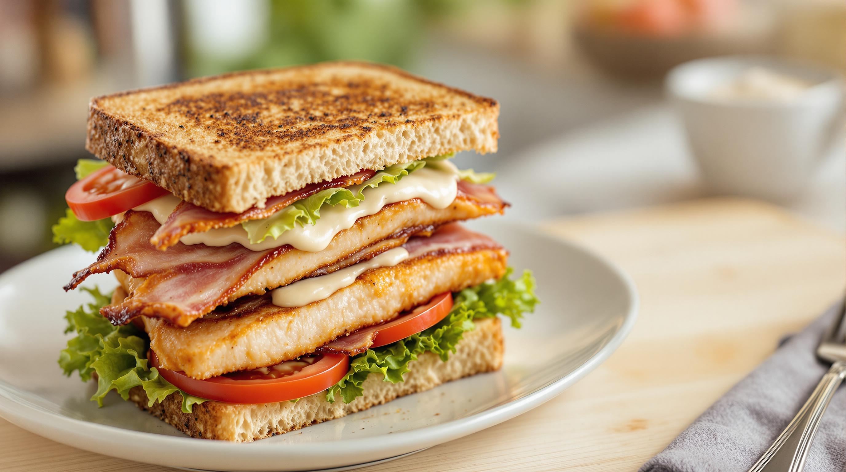 Gourmet Chicken Club Sandwich