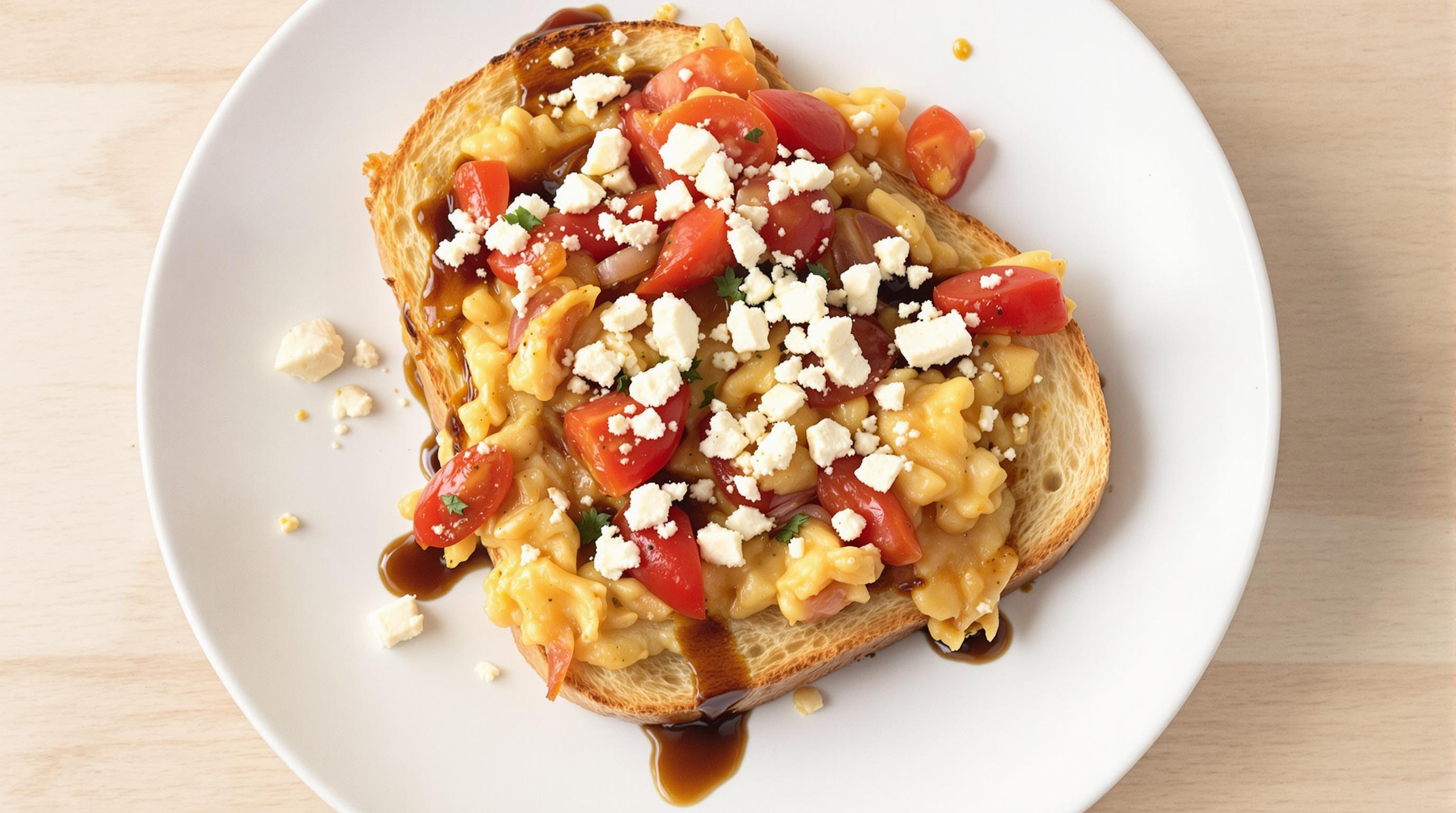 Greek Strapatsada on Toast