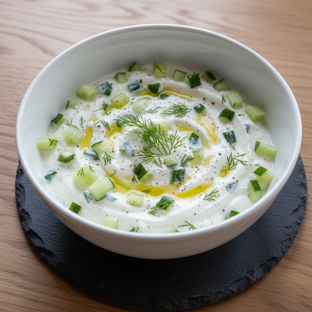 Greek Yogurt with Cucumber and Dill