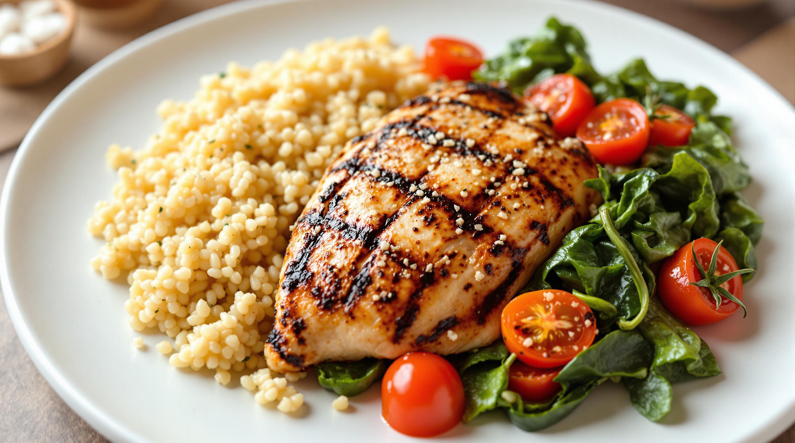 Grilled Chicken with Quinoa and Veggies