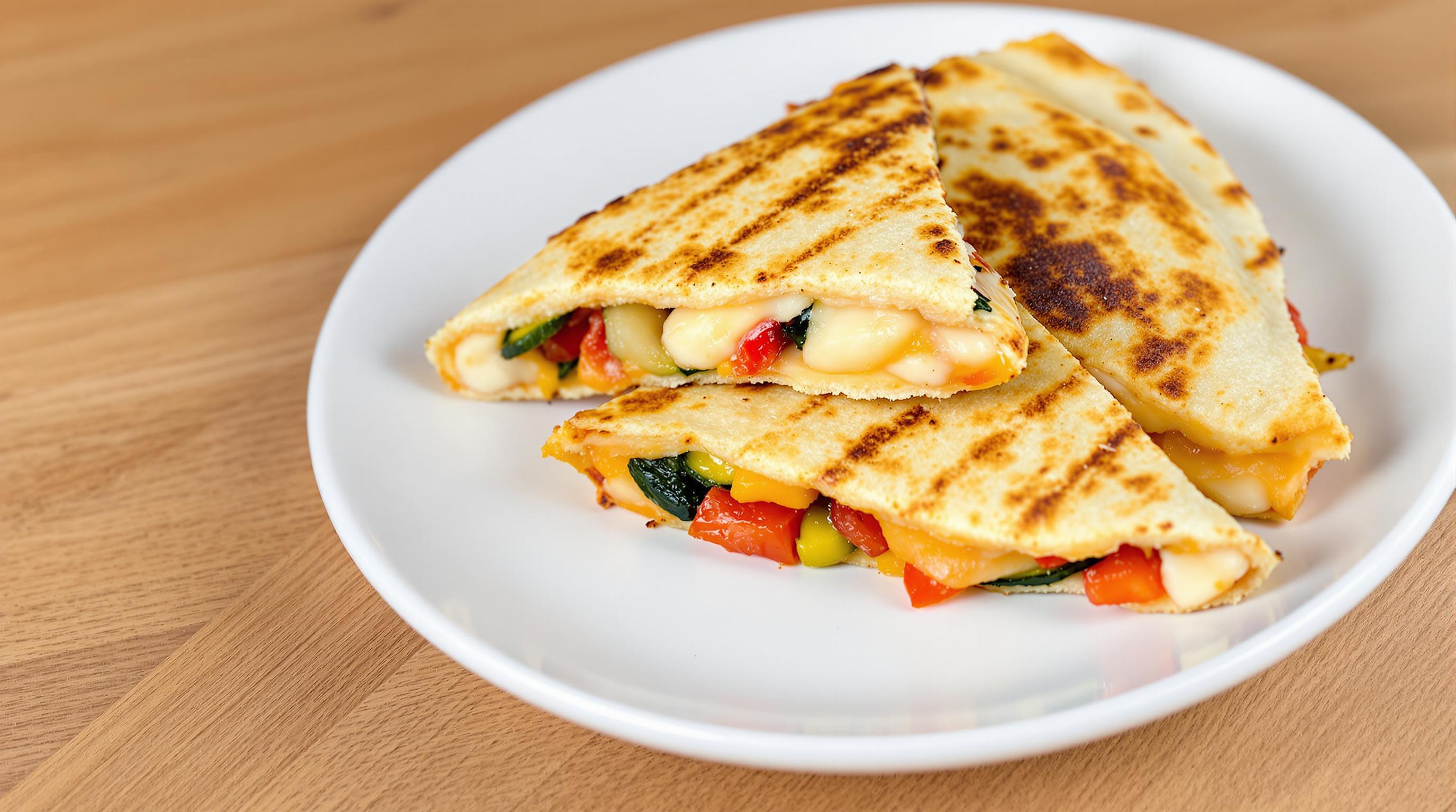 Halloumi and Veggie Quesadillas