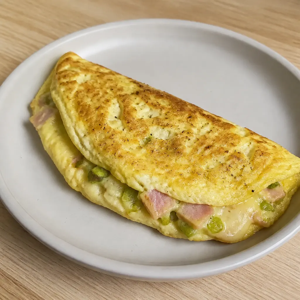 Ham and Leek Omelette
