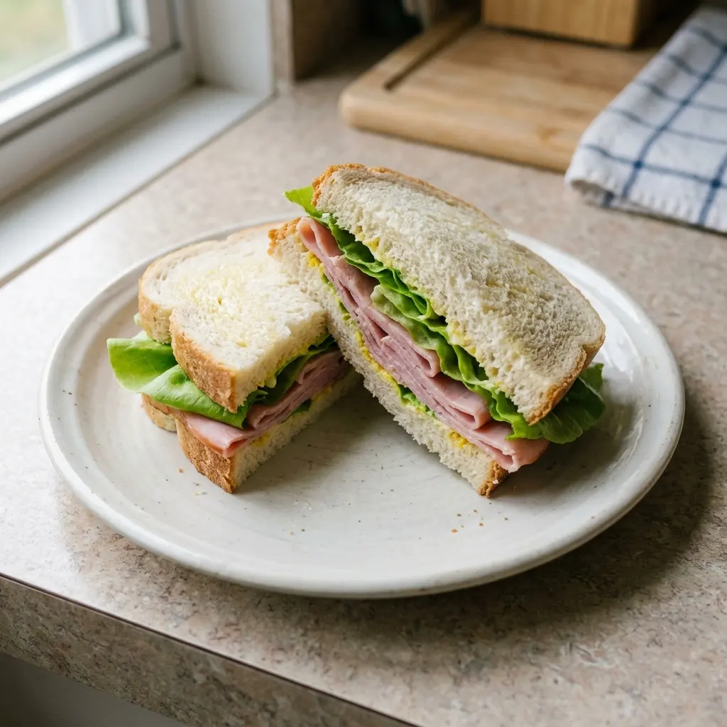Ham and Lettuce Sandwich