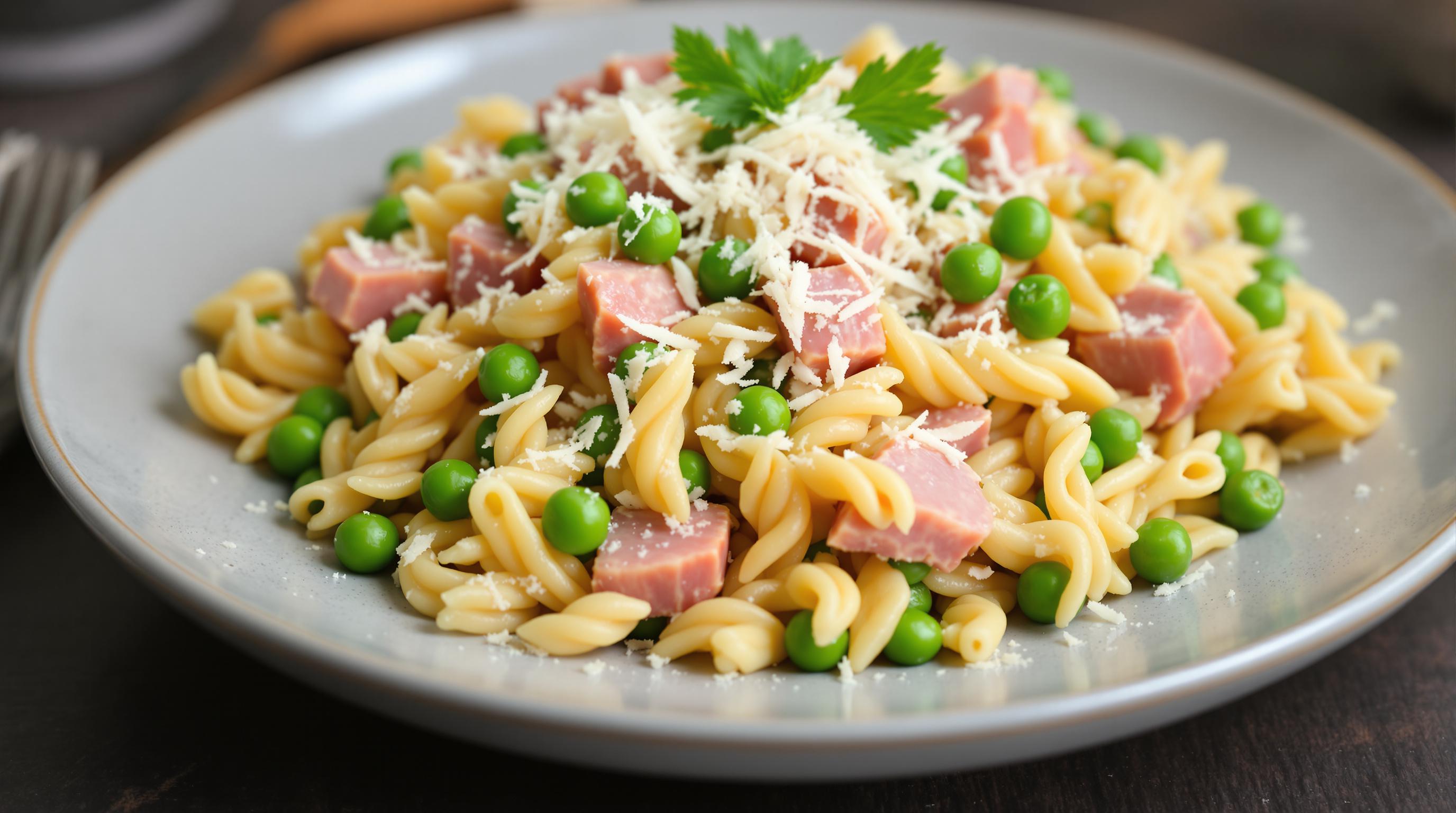 Ham and Pea Orzo