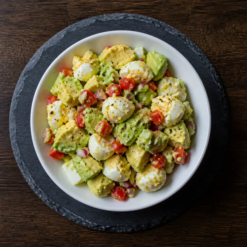 Hard Boiled Egg and Avocado Bowl