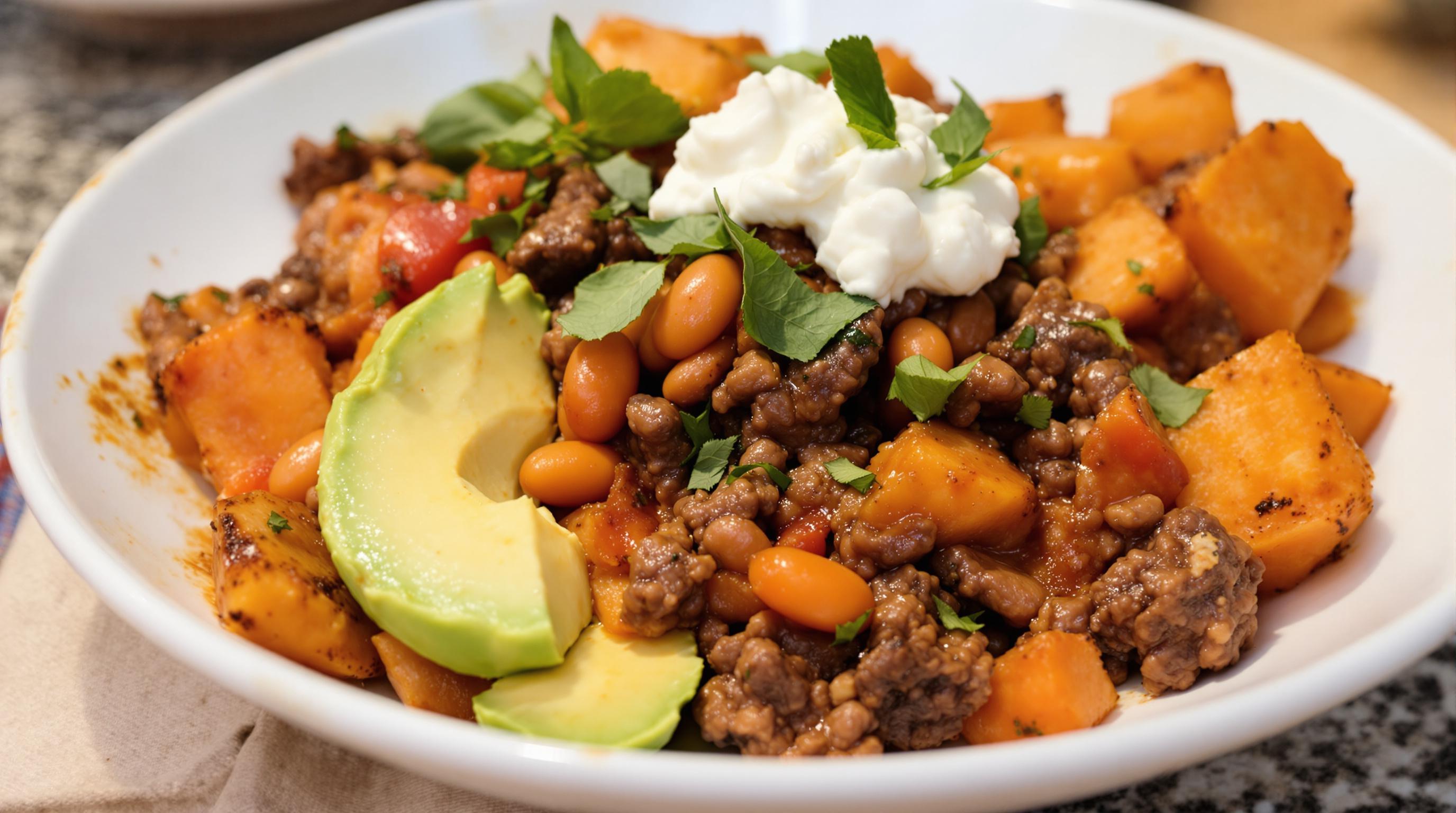 Hearty Beef & Sweet Potato Protein Bowl
