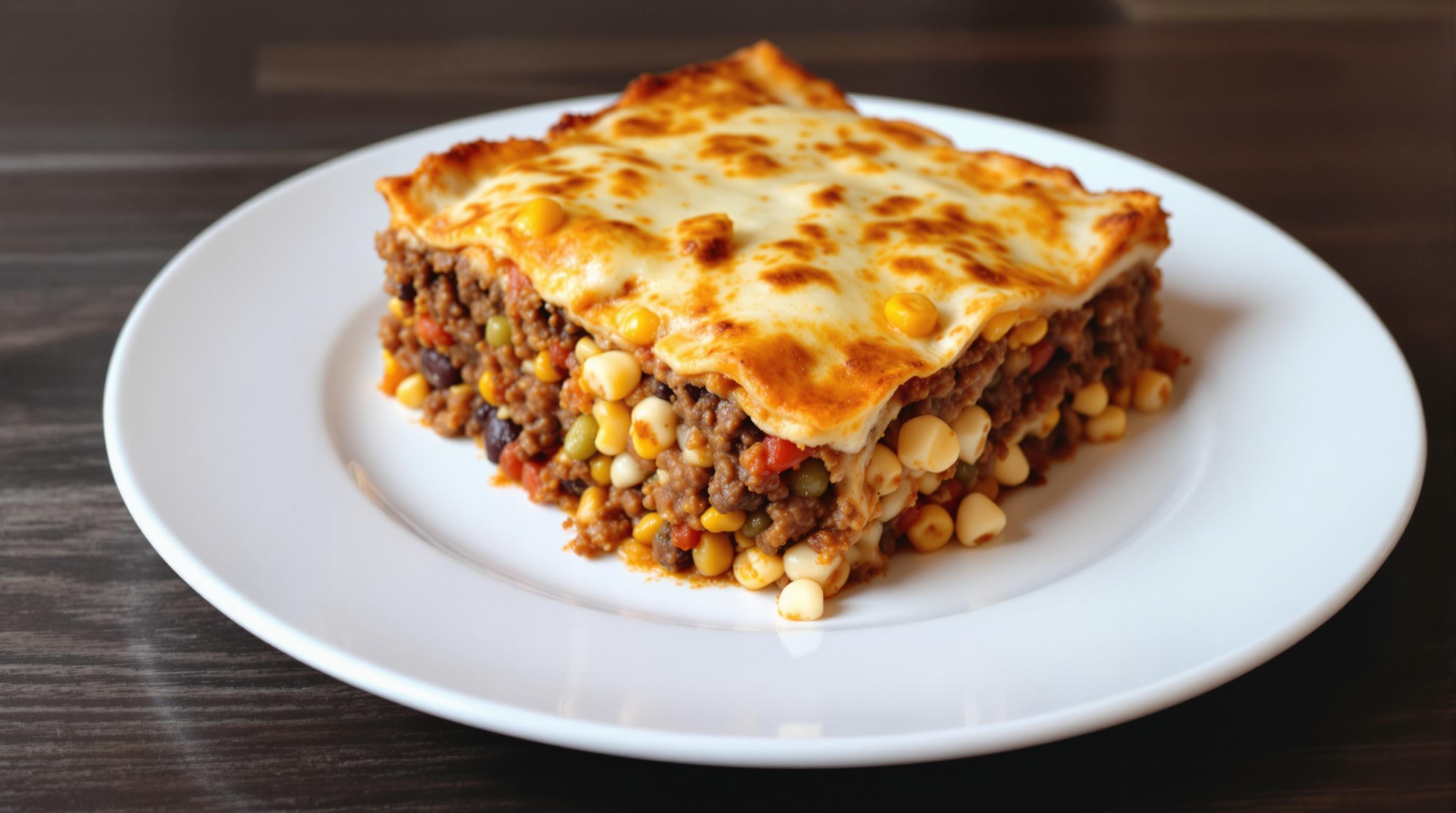 High Protein Mexican Mince Lasagna