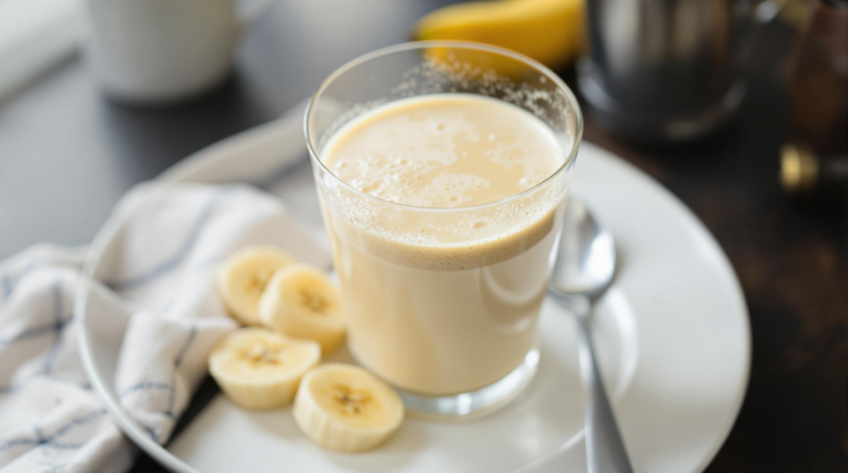 Honey Banana Protein Breakfast Shake