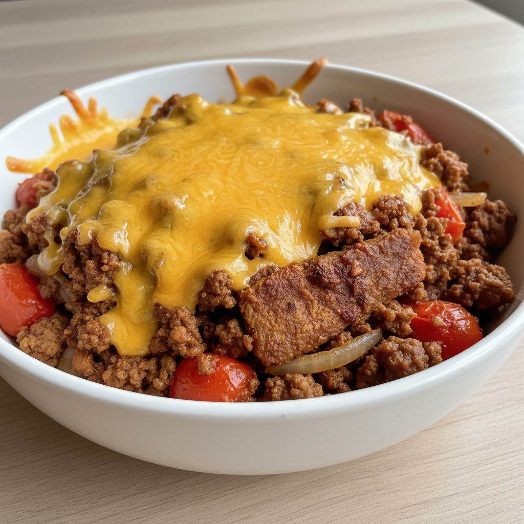 Keto Chilli Beef Bowl