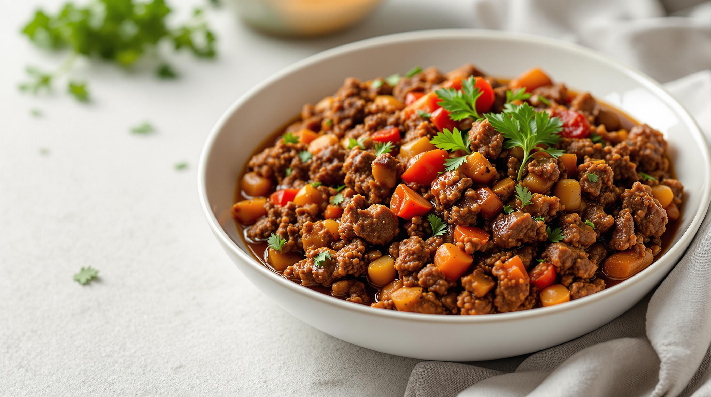 Keto Chilli Beef Bowl