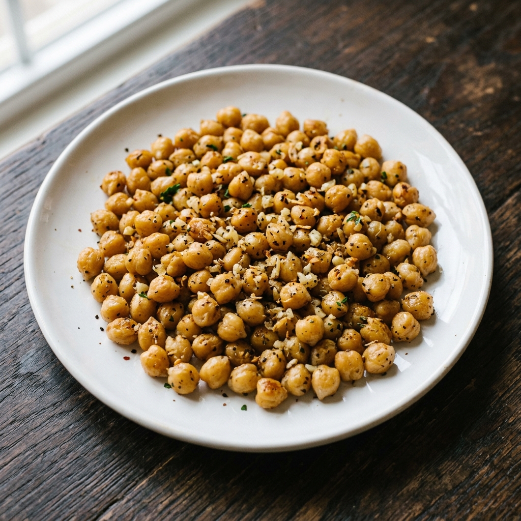 Lemon Garlic Chickpeas