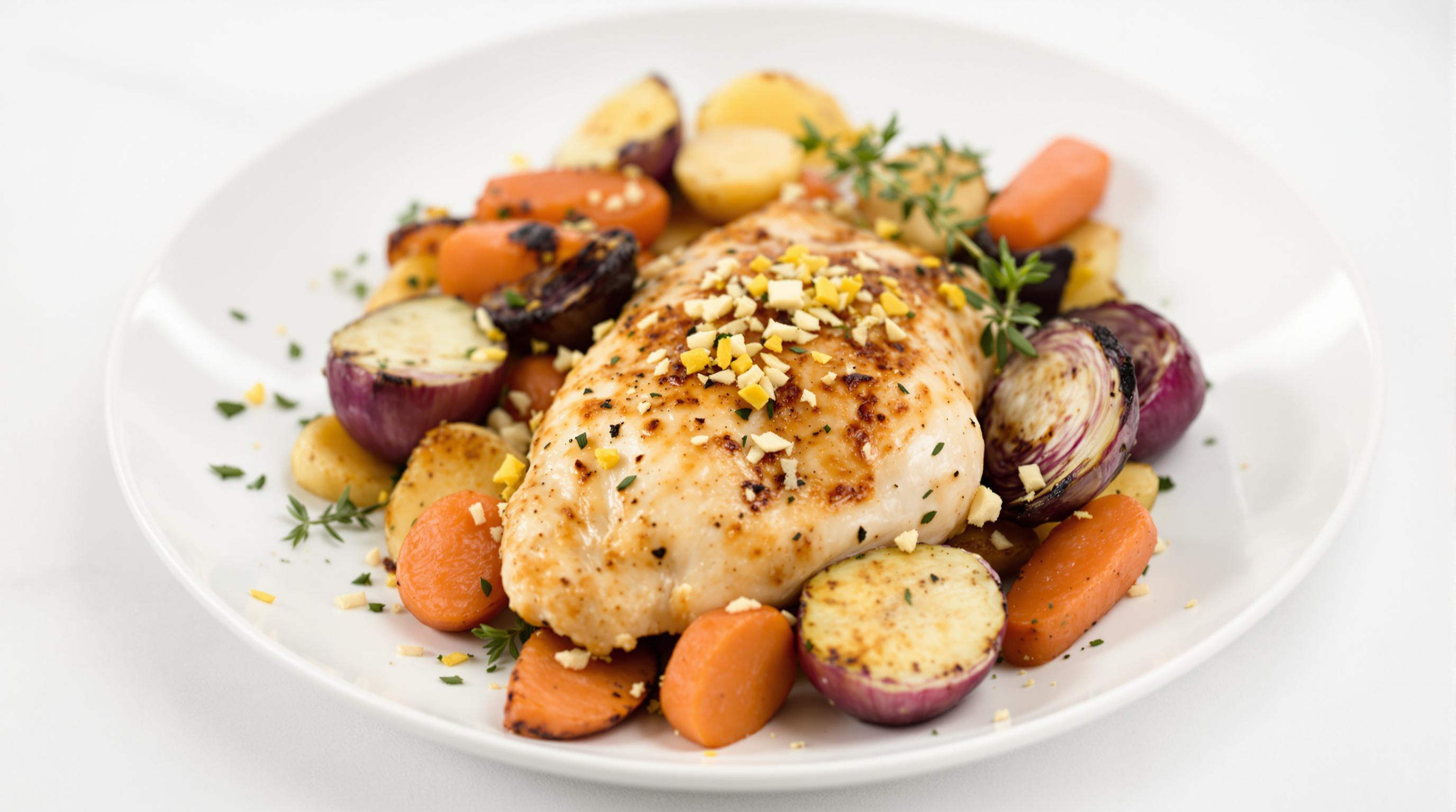 Lemon Herb Roasted Chicken with Vegetables