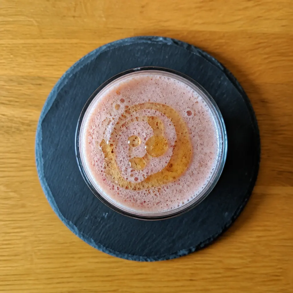 Maple, Strawberry, and Banana Shake