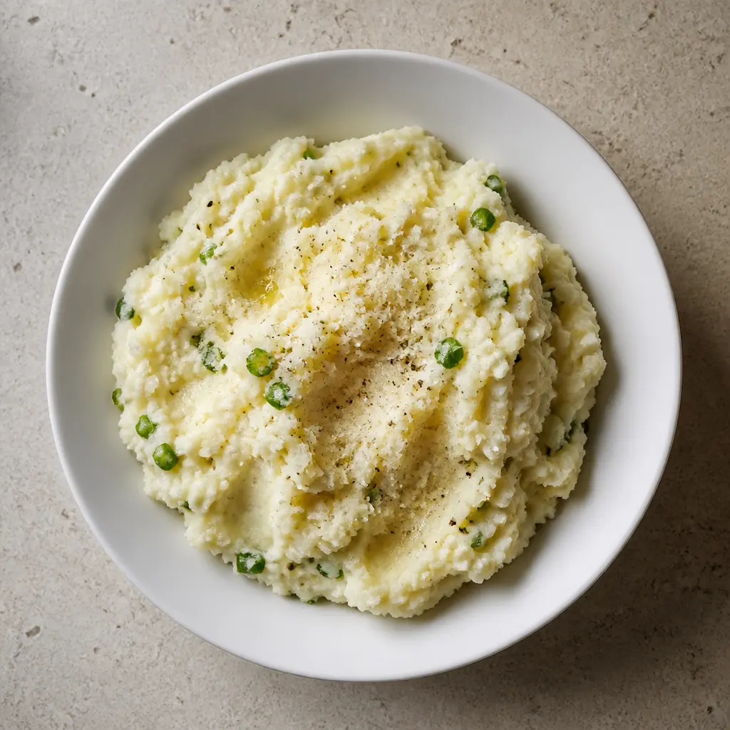 Mashed Potatoes with Spring Onions and Parmesan