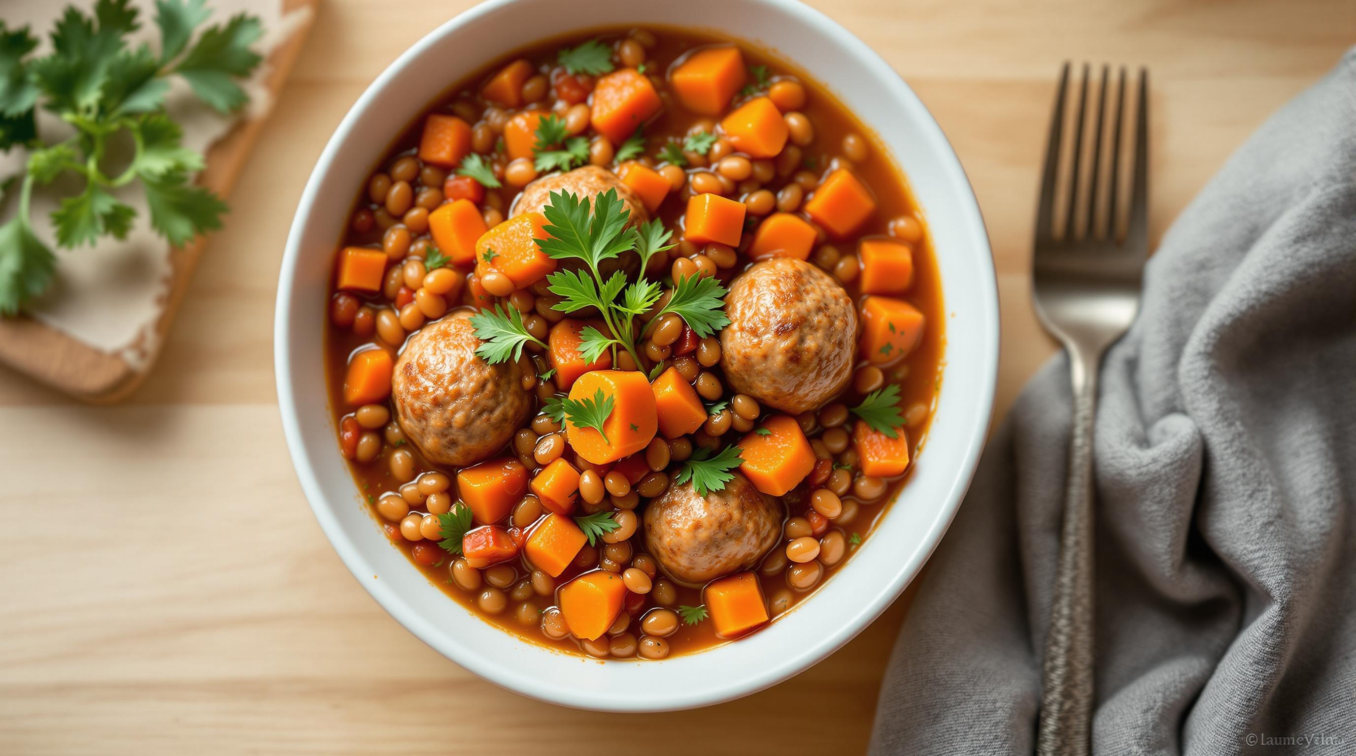 Meatball and Lentil Stew