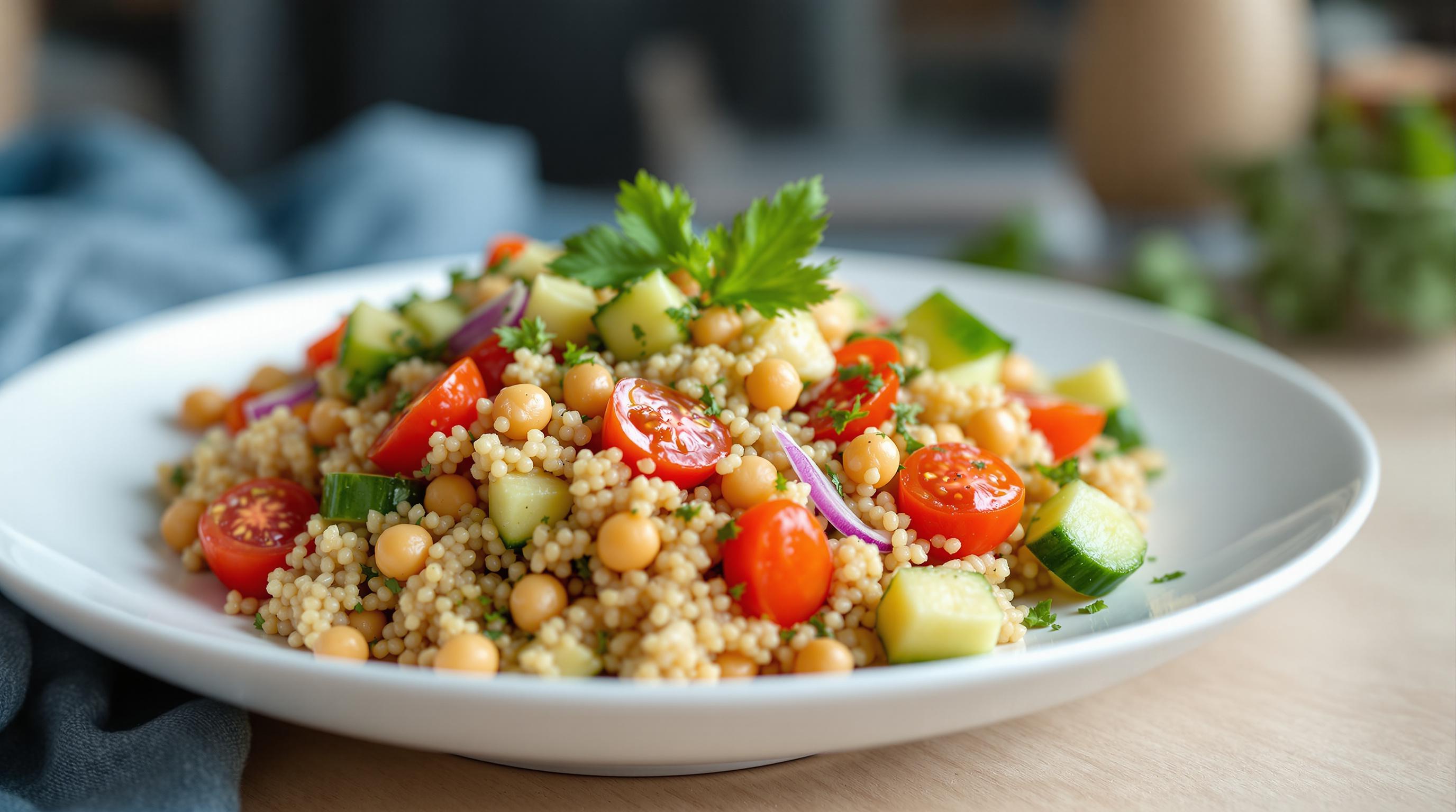 Mediterranean Chickpea and Quinoa Salad