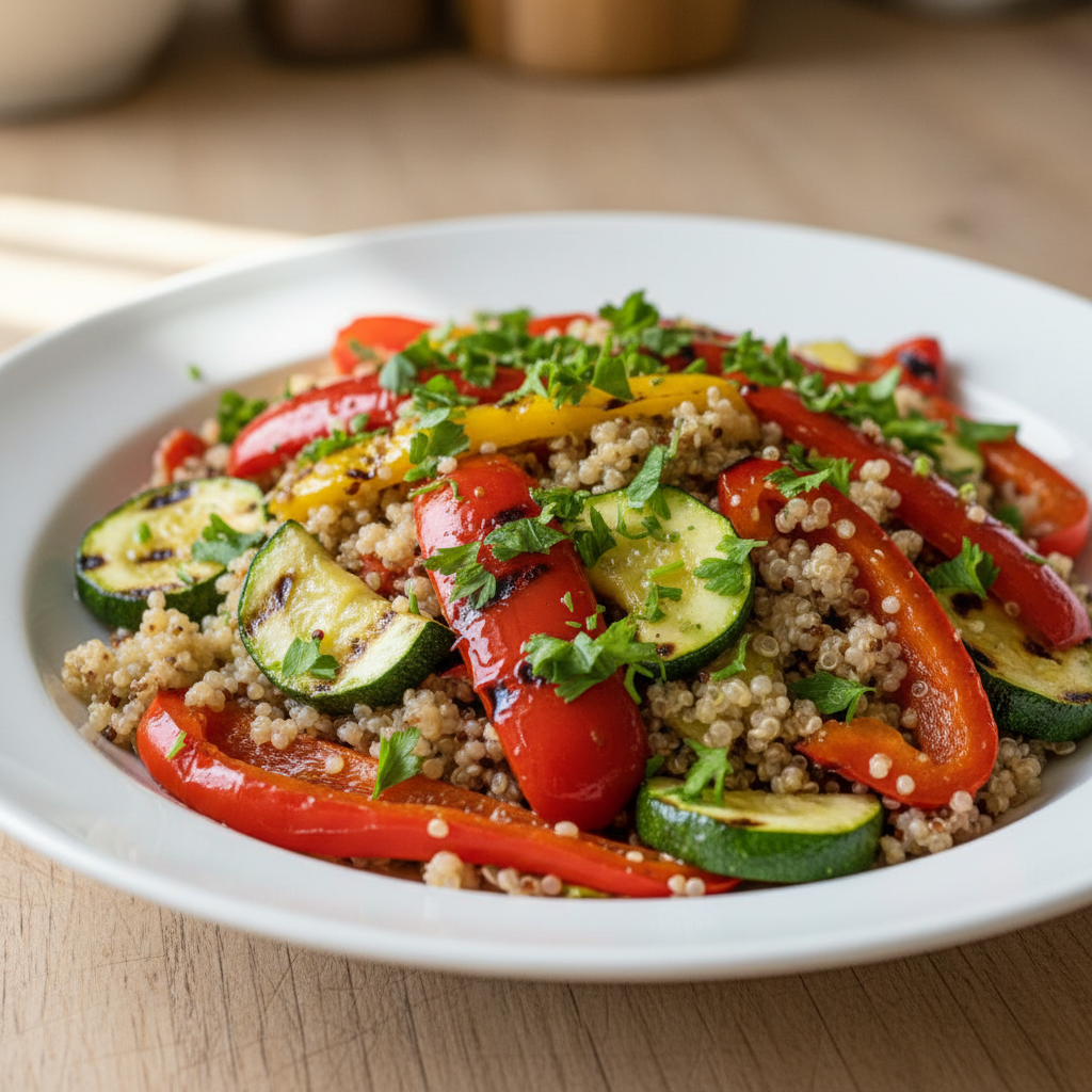 Mediterranean Vegetable and Quinoa Salad