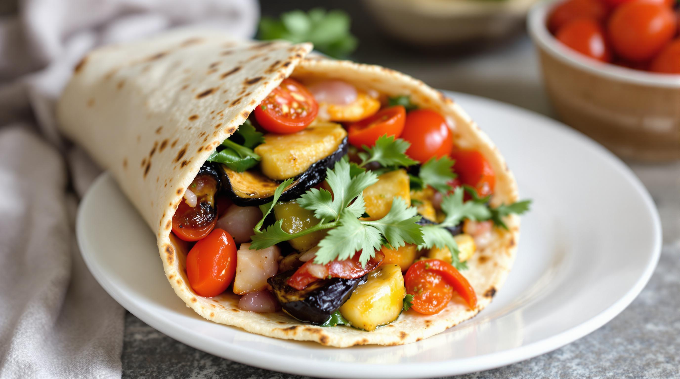 Mediterranean Veggie Wrap