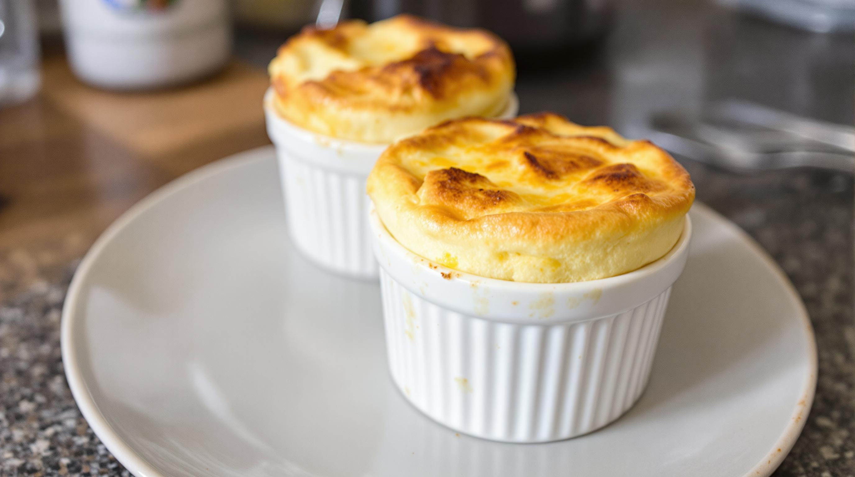 Melted Cheese Soufflés