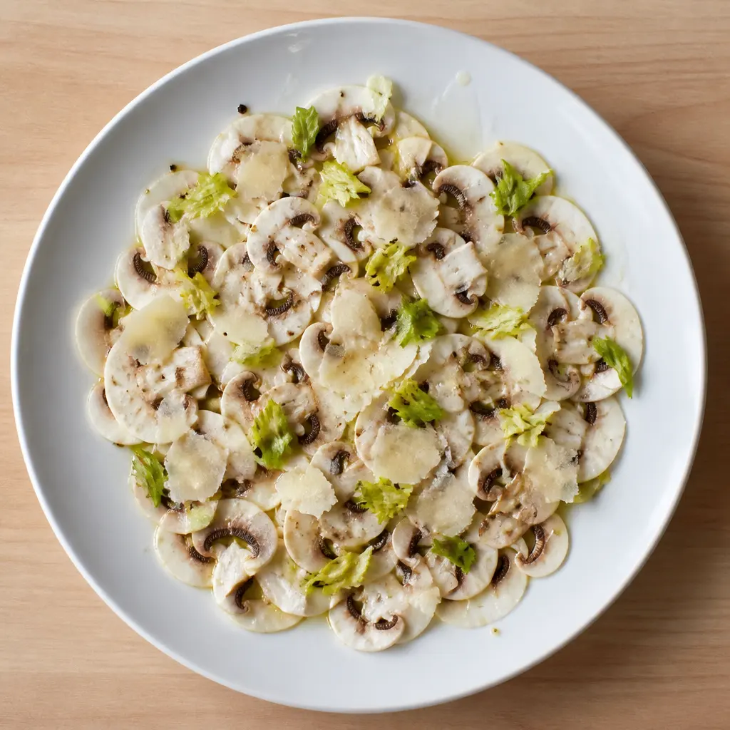 Mushroom Carpaccio with Parmesan